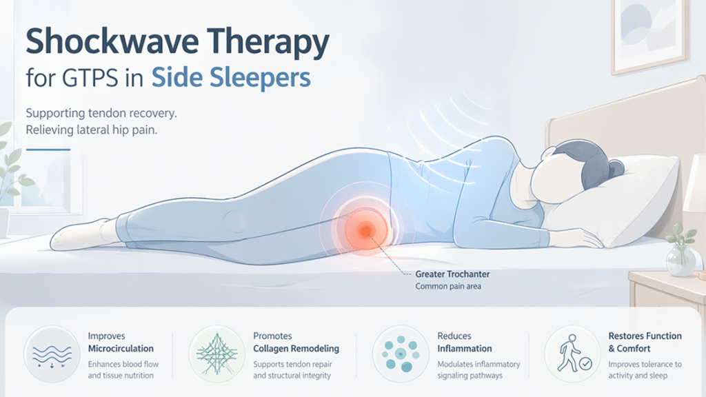 Shockwave Therapy for GTPS in Side Sleepers — shockwavemachines ️